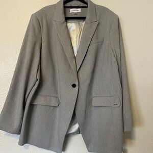 Calvin Klein Women's Classic Gray Suit Jacket